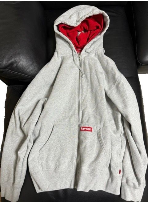 Supreme Double Hood Facemask Zip Up Hooded Sweatshirt "Heather Grey"