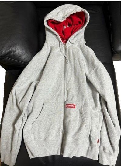 Supreme Double Hood Facemask Zip Up Hooded Sweatshirt "Heather Grey"