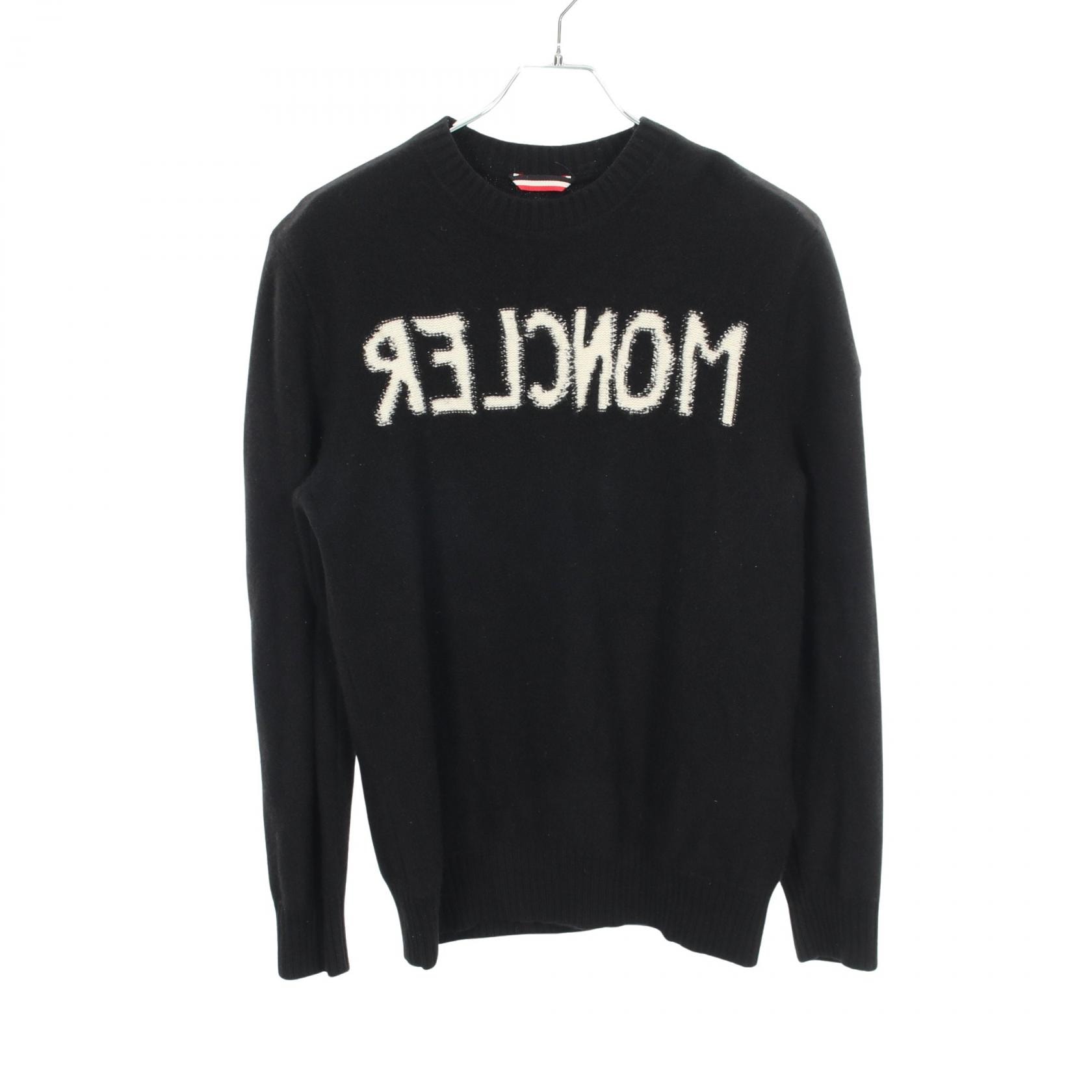 モンクレール MONCLER GENIUS 2 MONCLER 1952 ロゴ ニット 衣料品 トップス ウール カシミヤ メンズ ブラック系 9C70900 【中古】