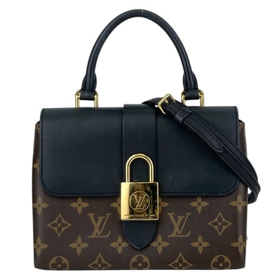 LOUIS VUITTON ルイ・ヴィトン ロッキーBB ショルダーバッグ 2WAY ハンドバッグ M44141 モノグラム レザー ブラック レディース【中古】