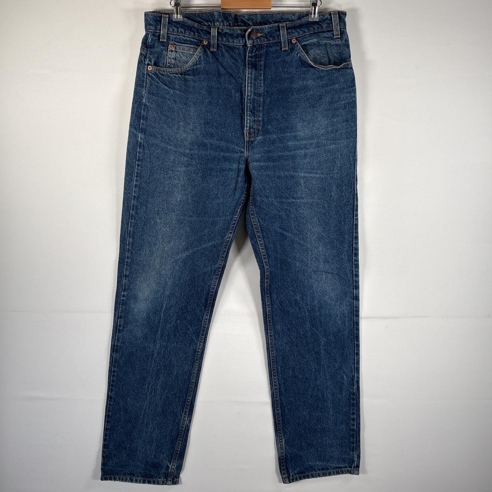 古着 90's/90年代 リーバイス Levi's デニムパンツ 505 ブルーデニム ストレート 大きいサイズ 紙タグ オレンジタブ w40 L34 インディゴブルー メンズ
