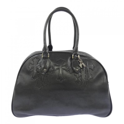 Chrome Hearts Gym SM Current CH CHM Small Leather Hand Bag "Black/Silver"
