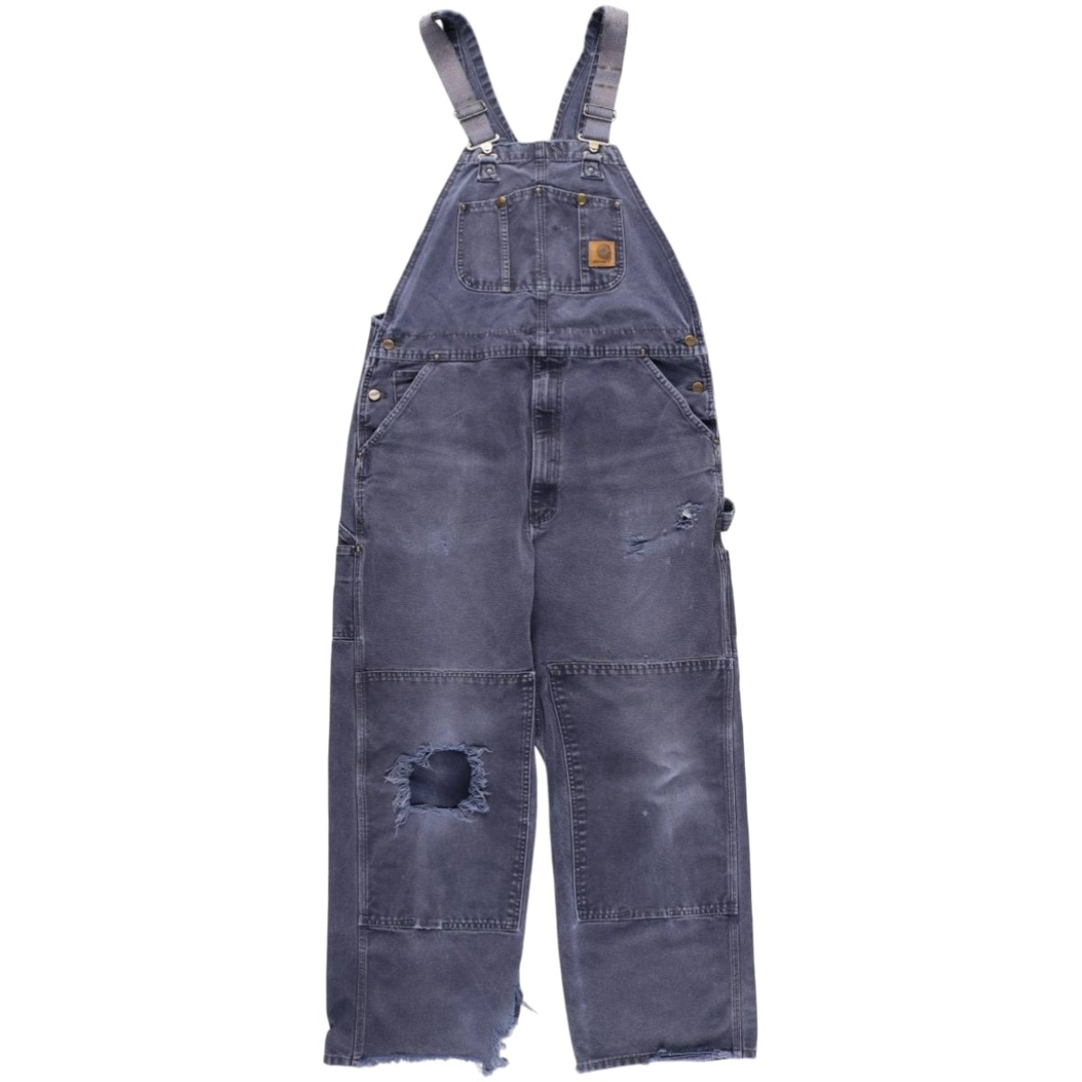 古着 ビックサイズ カーハート Carhartt ダブルニー ダック オーバーオール メンズw41相当/eaa477448