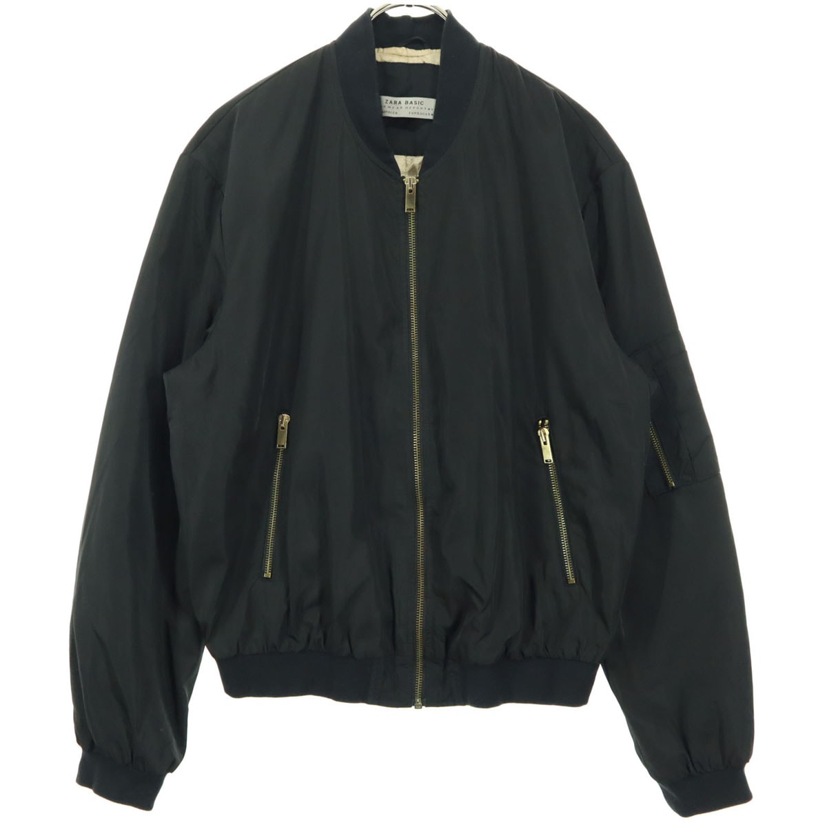 ZARA BASIC ザラベーシック 長袖 ジャケット S ブラック