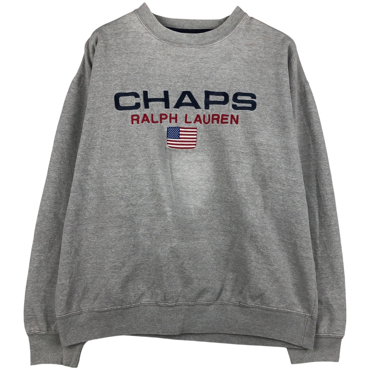 古着 ラルフローレン Ralph Lauren CHAPS チャップス ロゴスウェットシャツ トレーナー メンズL相当/eaa482163