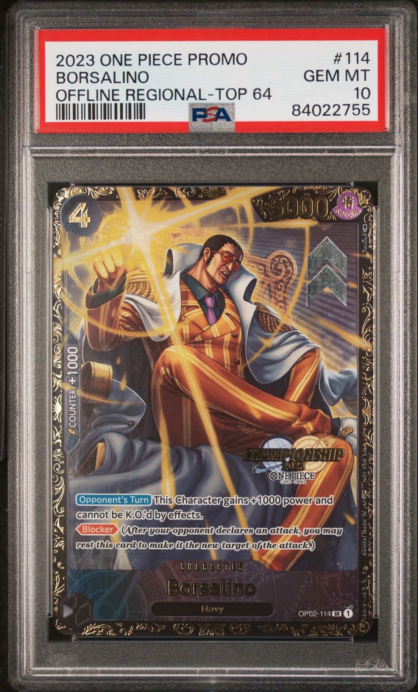 PSA10】ボルサリーノ SR-P [OP02-114] (チャンピオンシップ 記念品) 1