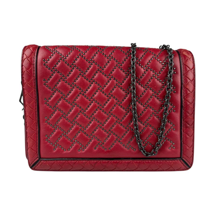 Bottega Veneta ボッテガヴェネタ 赤 レザー ショルダー バッグ BOTTEGA VENETA ボッテガヴェネタ ショルダーバッグ カバ