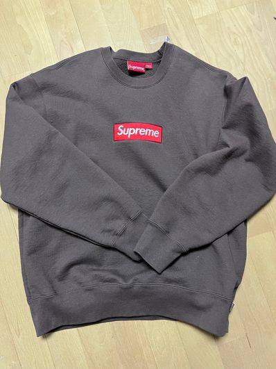 Supreme Box Logo Crewneck "Brown" (22FW)