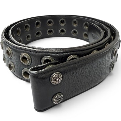 Chrome Hearts Strap Double Grommet "Black"