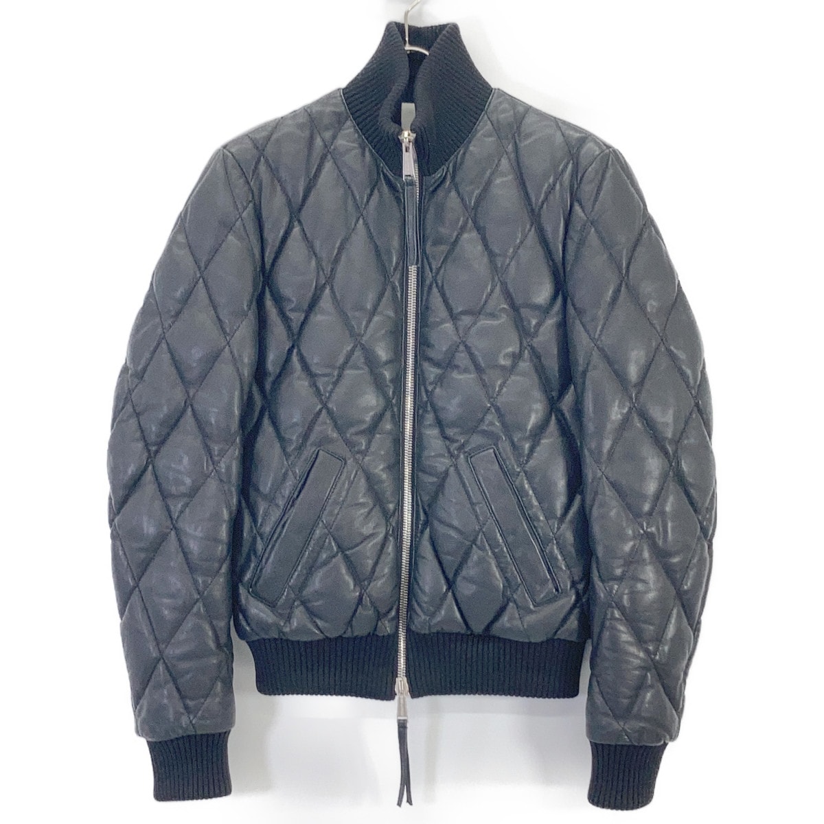 ディースクエアード レザー キルティング ダイヤキルティングダウンジャケット 44