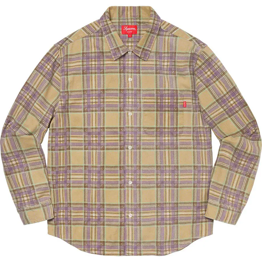 20SS Supreme Plaid Flannel Shirt Mサイズ