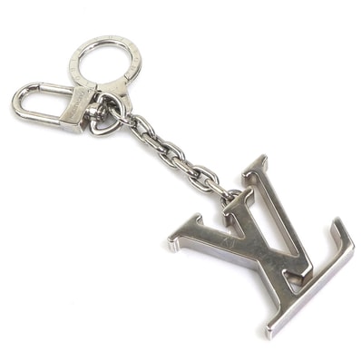 ルイ ヴィトン LOUIS VUITTON チャーム キーリング ポルトクレ・LV ファセット メタル シルバー ユニセックス M65071【中古】 e61818i