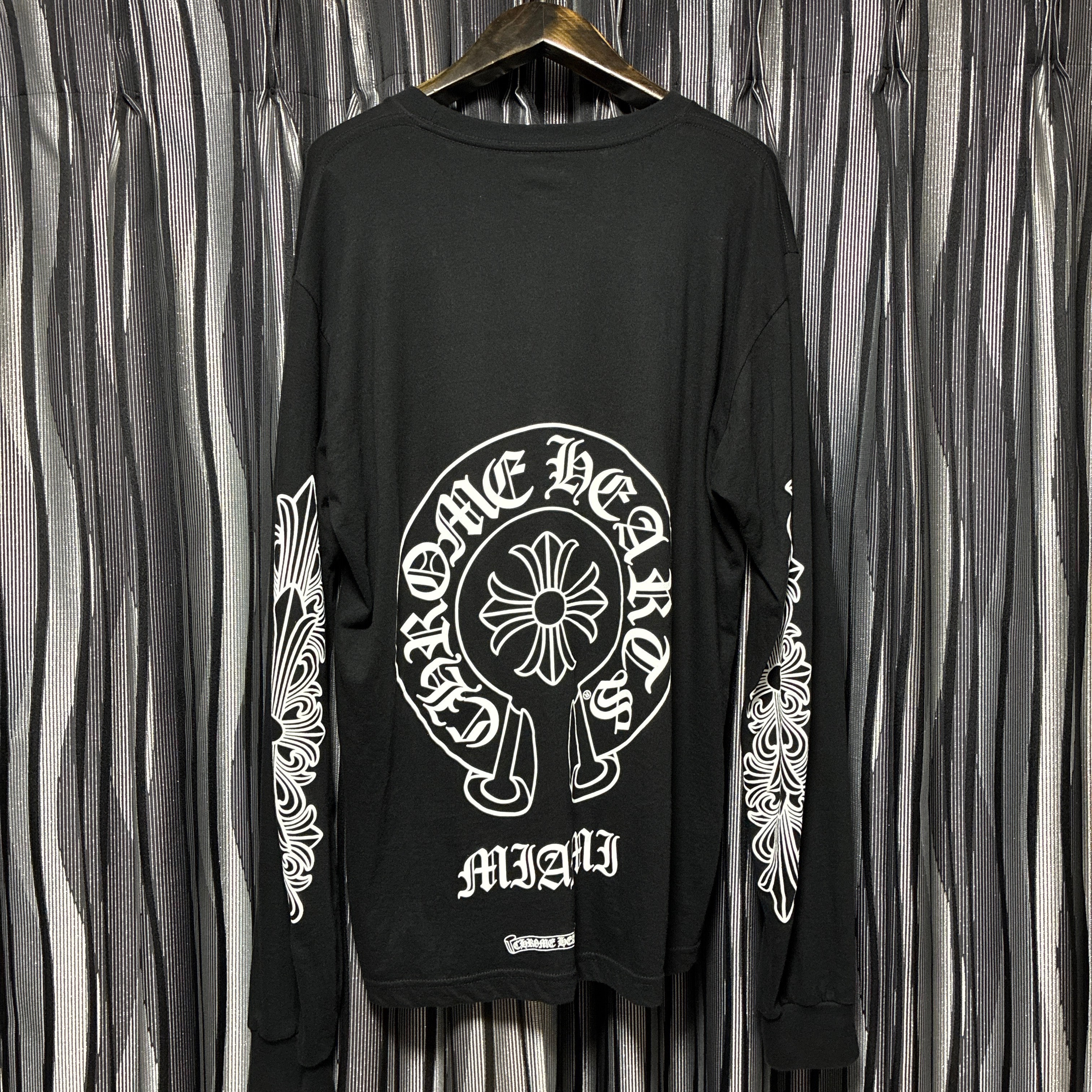 Chrome Hearts Miami Exclusive Horseshoe L/S T-Shirt "Black"