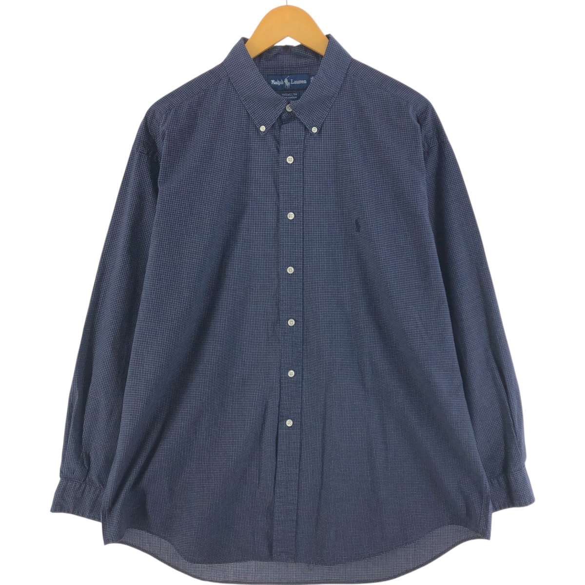 古着 ラルフローレン Ralph Lauren YARMOUTH 長袖 ボタンダウンチェックシャツ メンズXL相当/eaa521362
