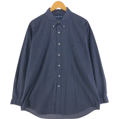 古着 ラルフローレン Ralph Lauren YARMOUTH 長袖 ボタンダウンチェックシャツ メンズXL相当/eaa521362