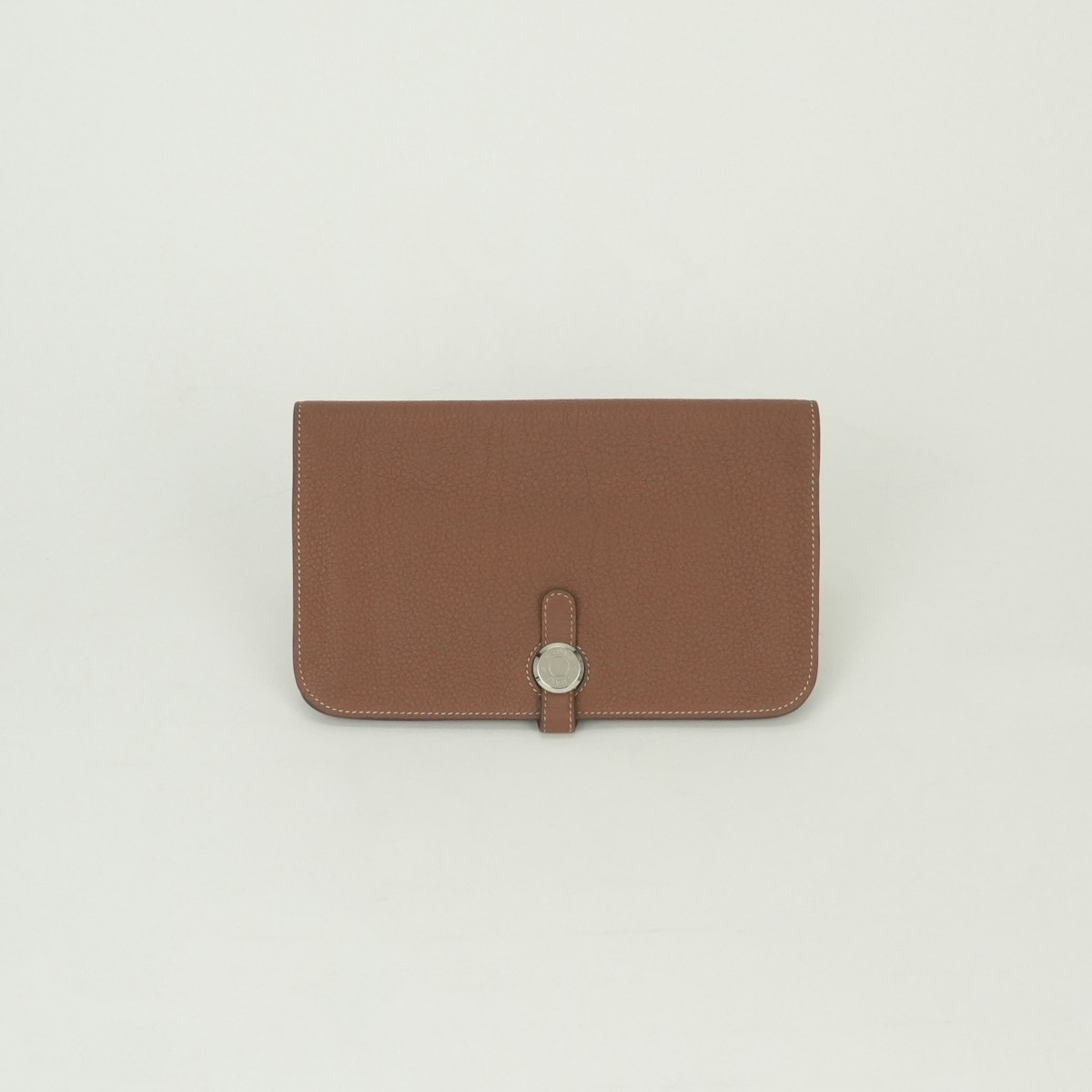エルメス HERMES ドゴンGM ドゴン GM ドゴンデュオ 財布 長財布 ロングウォレット トゴ ゴールド Gold ブラウン Brown 茶 シルバー金具 ポーチ 小銭入れ
