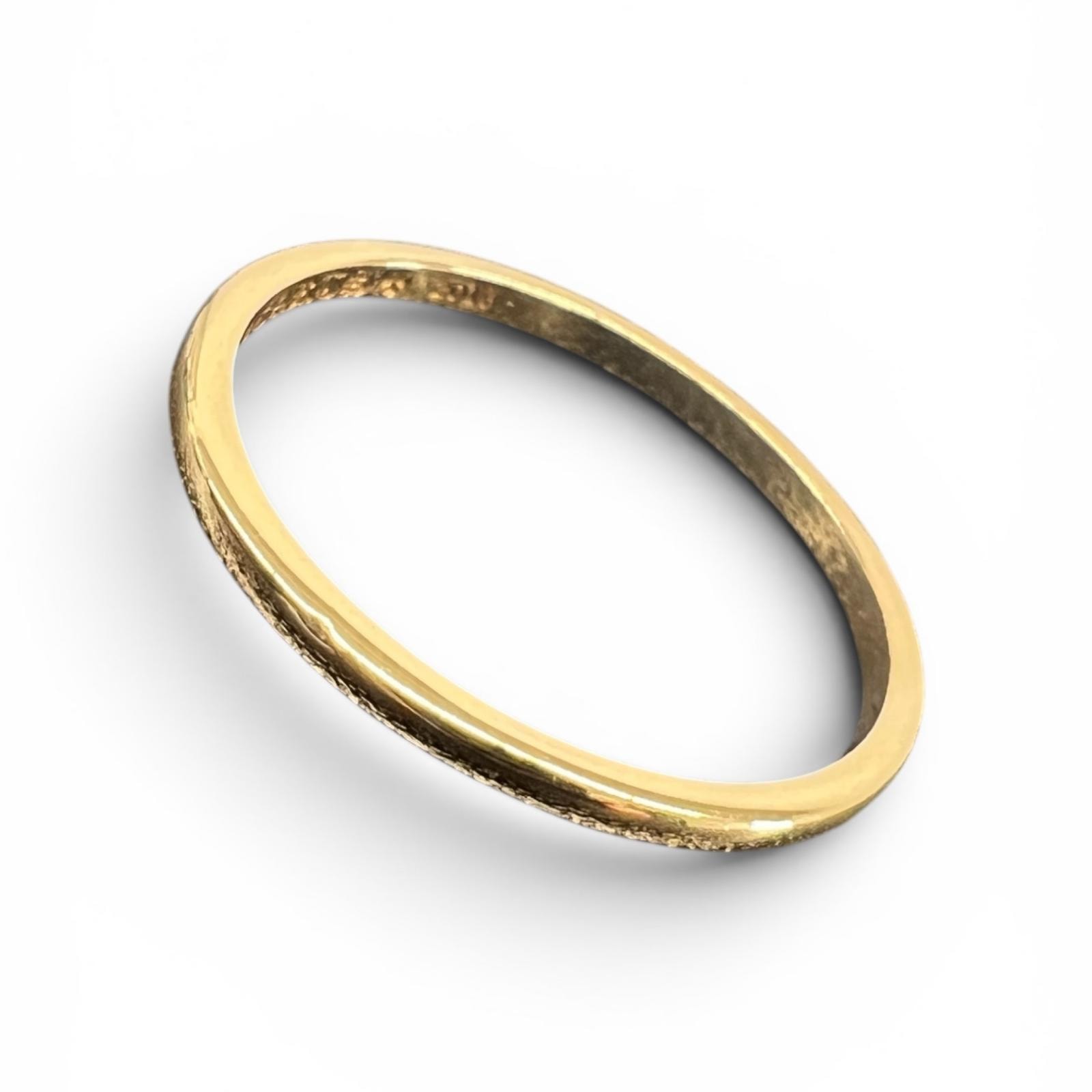 CHROME HEARTS 極美品 クロムハーツ BBBLGM WEDDING RING バブルガム ウェディング リング 22K 指輪 イエローゴールド 約JP24号 約2.63g インボイス付属 ジュエリー アクセサリー Aランク 中古 鑑定済