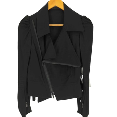 COLLECTIONS 25SS SEETING CLOTH BIG LAPEL BIKER JACKET セッティング クロス ビッグラペル バイカー ジャケット【1140272942352】
