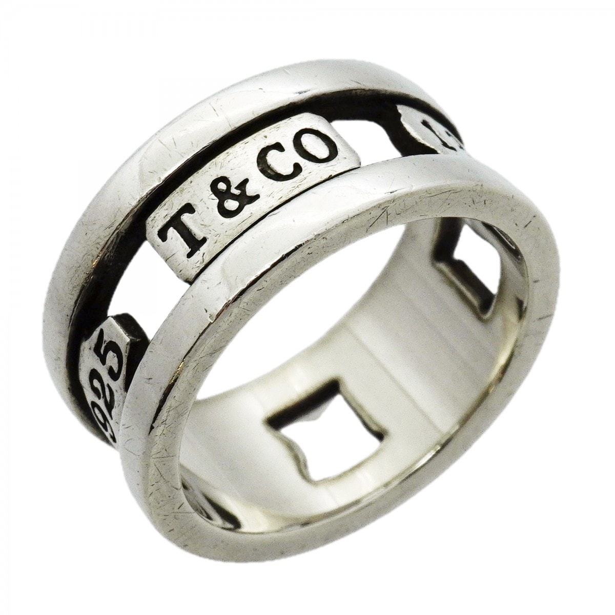 【6jcb0621-k】ティファニー リング エレメント/1837 シルバー925 14.5号【中古】レディース