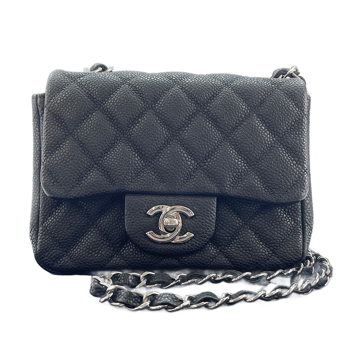 シャネル CHANEL キャビアスキン ミニマトラッセ ショルダーバッグ【中古】