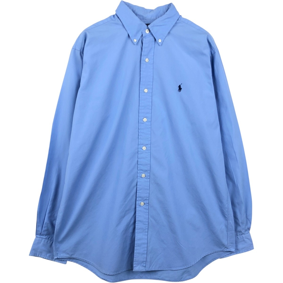 古着 ラルフローレン Ralph Lauren POLO by Ralph Lauren CUSTM FIT 長袖 ボタンダウンシャツ メンズL相当/eaa662937