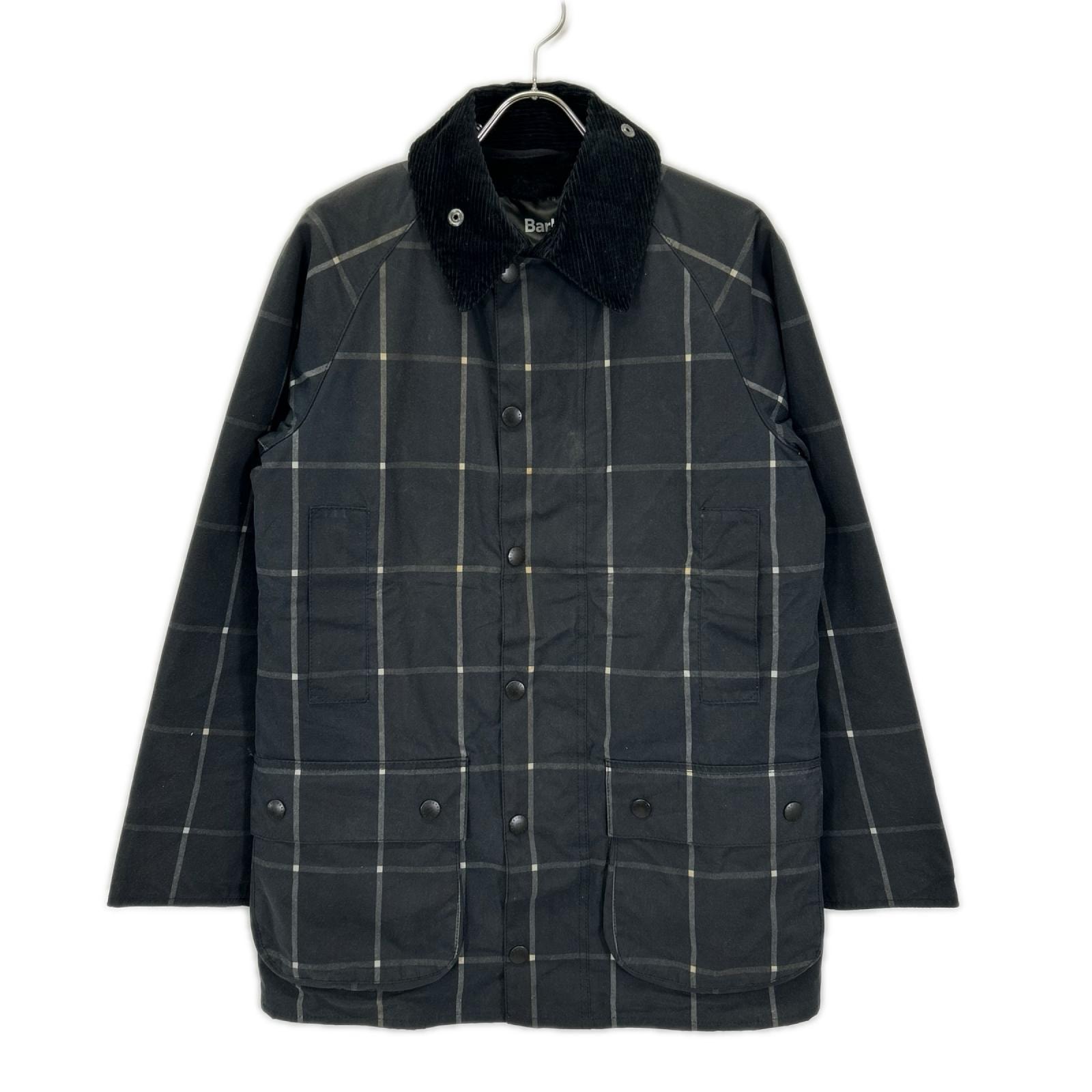 バブアー SL BEAUFORT WAX WINDOW PANE PL ライナー付きオイルドジャケット 36