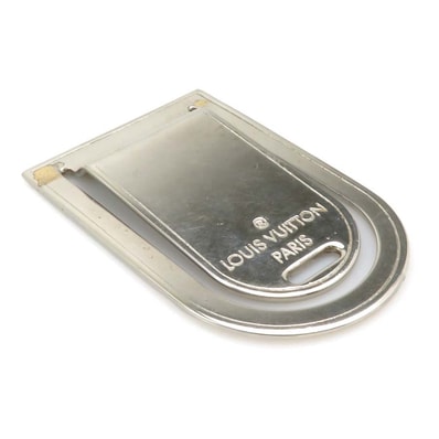 ルイ ヴィトン LOUIS VUITTON マネークリップ パンス ア ビエ ポルトアドレス メタル シルバー ユニセックス M64691【中古】 h31375