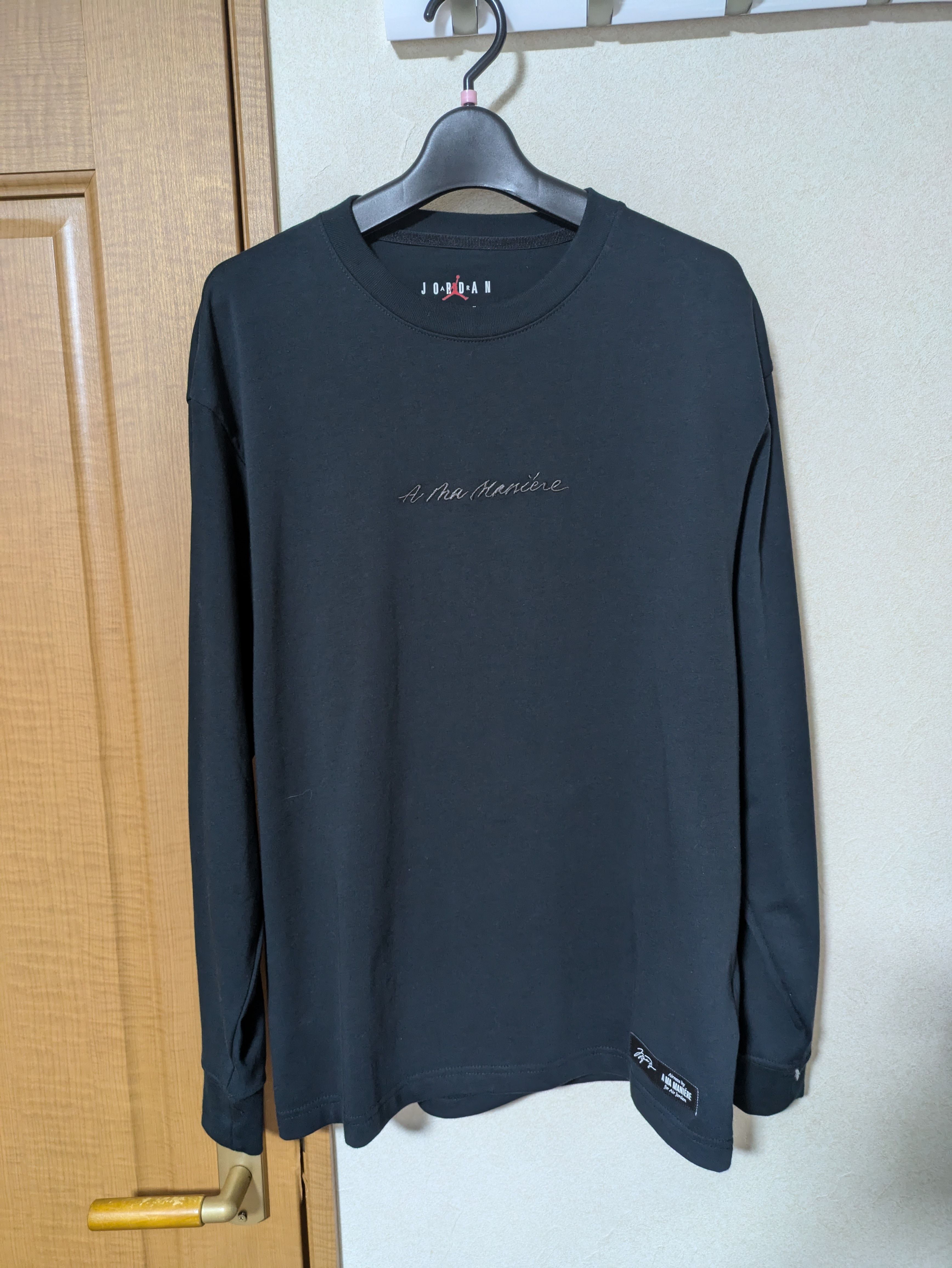 Jordan A ma maniere Long sleeve Tee "Black"
