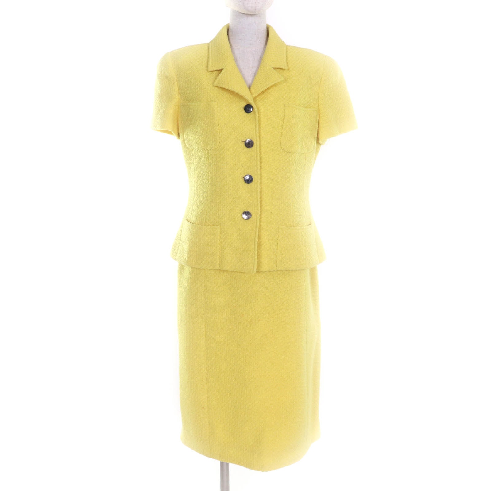 美品 シャネル セットアップ イエロー レディース 42 97C P08919