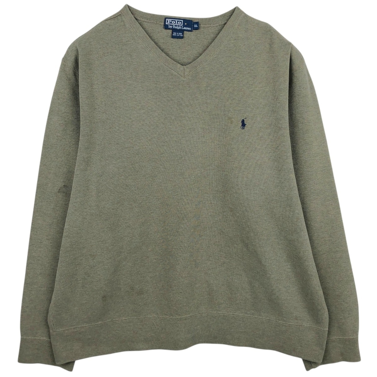 古着 ラルフローレン Ralph Lauren POLO by Ralph Lauren Vネックワンポイントロゴスウェットシャツ トレーナー メンズXL相当/eaa633676 【中古】 【260415】/eaa633676