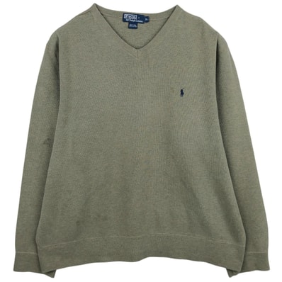 古着 ラルフローレン Ralph Lauren POLO by Ralph Lauren Vネックワンポイントロゴスウェットシャツ トレーナー メンズXL相当/eaa633676 【中古】 【260415】/eaa633676