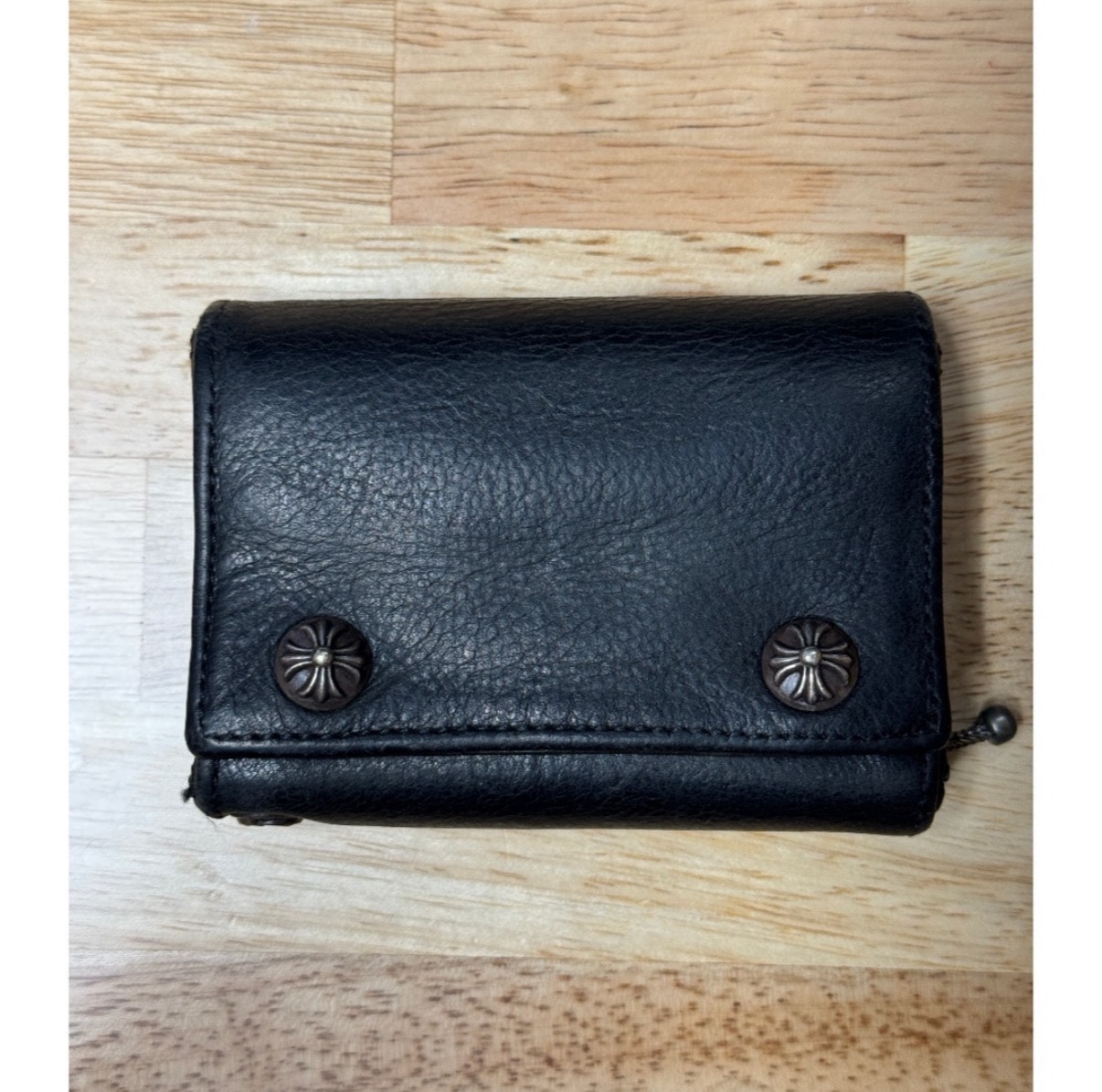 クロムハーツ 1スナップ ウォレット w/ クロスボタン 3 セメタリー