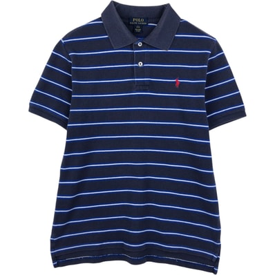 古着 ラルフローレン Ralph Lauren POLO RALPH LAUREN 半袖 ボーダー ポロシャツ レディースL相当/eaa641984