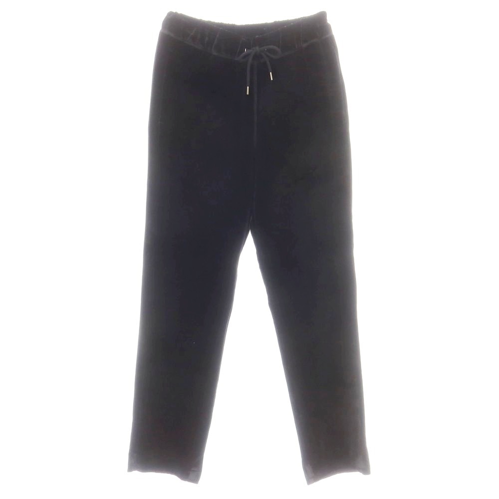 【中古】ジョルジオアルマーニ GIORGIO ARMANI レーヨンシルクナイロン コーデュロイ イージーパンツ ブラック【サイズ46】【メンズ】