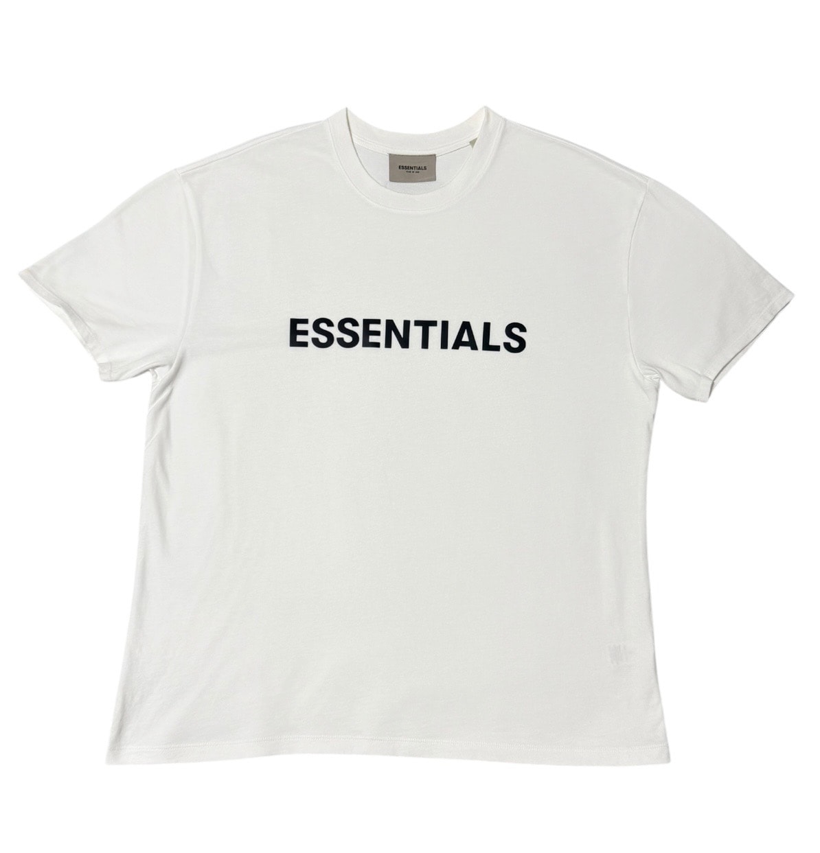 FEAR OF GOD ESSENTIALS 3D Silicon Applique Boxy T-Shirt "Buttercream"