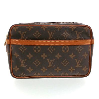 LOUIS VUITTON ルイ・ヴィトン コンピエーニュ セカンドバッグ M51847 モノグラム ブラウン メンズ【中古】