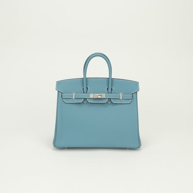 エルメス HERMES バーキン25 バーキン 25 バッグ トートバッグ スイフト ニューブルージーン New Bleu Jean ブルー Blue 青 シルバー金具 ハンドバッグ ヴォースイフト