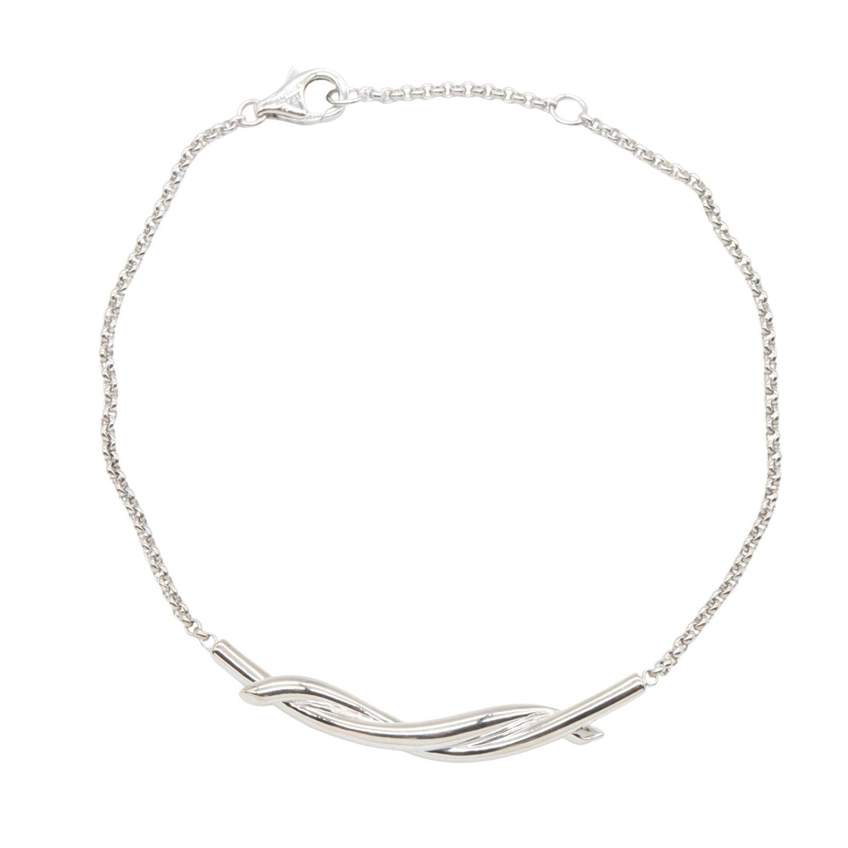 カルティエ CARTIER アントルラセ ブレスレット ブレスレット アクセサリー K18WG(ホワイトゴールド) レディース シルバー系 【中古】