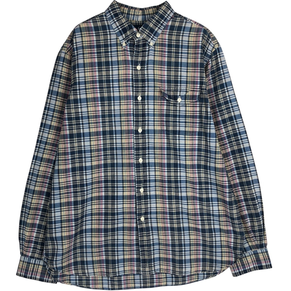古着 ラルフローレン Ralph Lauren 長袖 ボタンダウンチェックシャツ メンズL相当/eaa629095