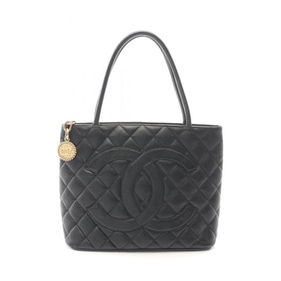 シャネル CHANEL 復刻トート トートバッグ バッグ キャビアスキン(グレインドカーフ) レディース ブラック系 A01804 【中古】