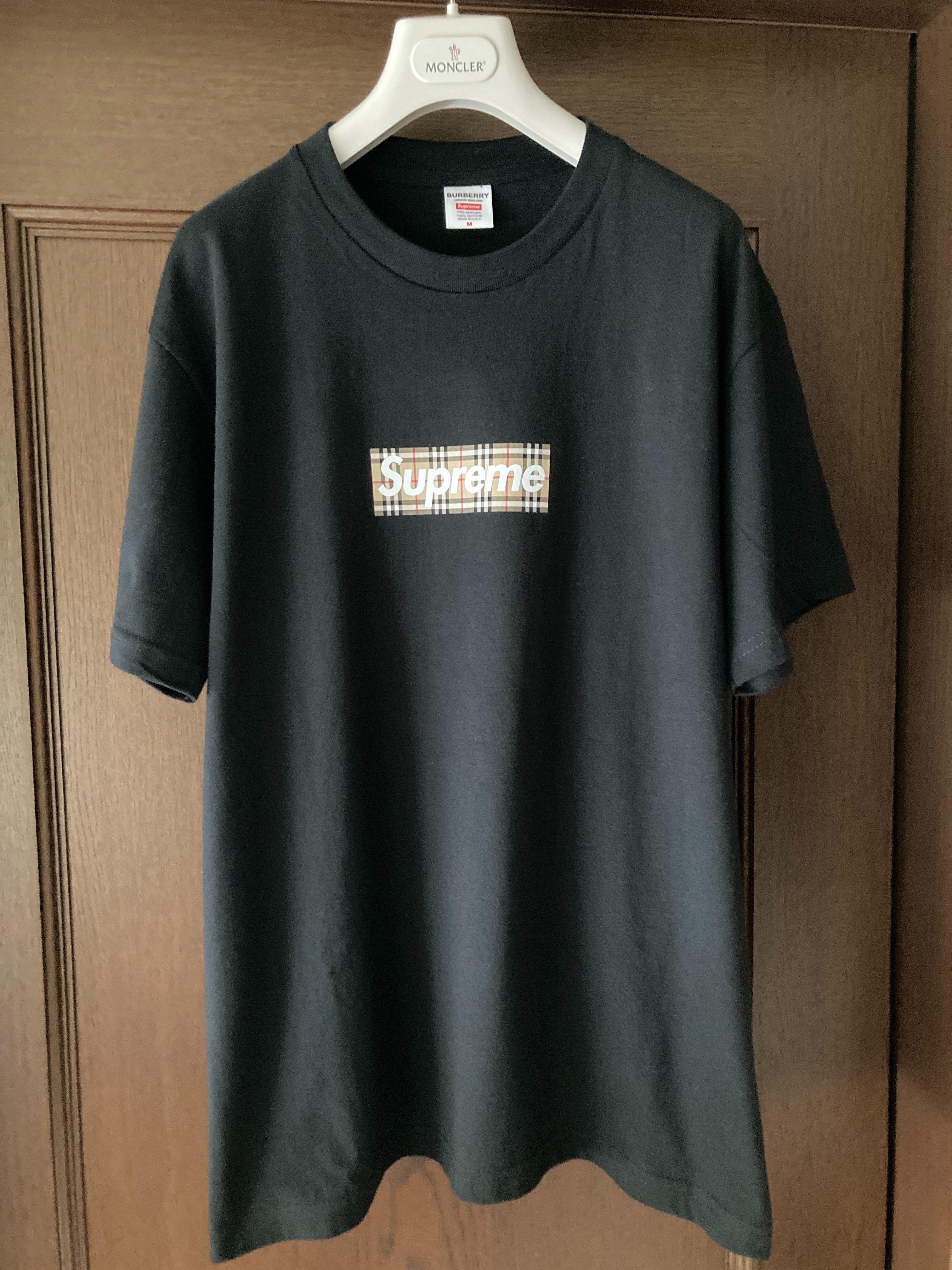 Supreme / Burberry Box Logo Tee "Black"