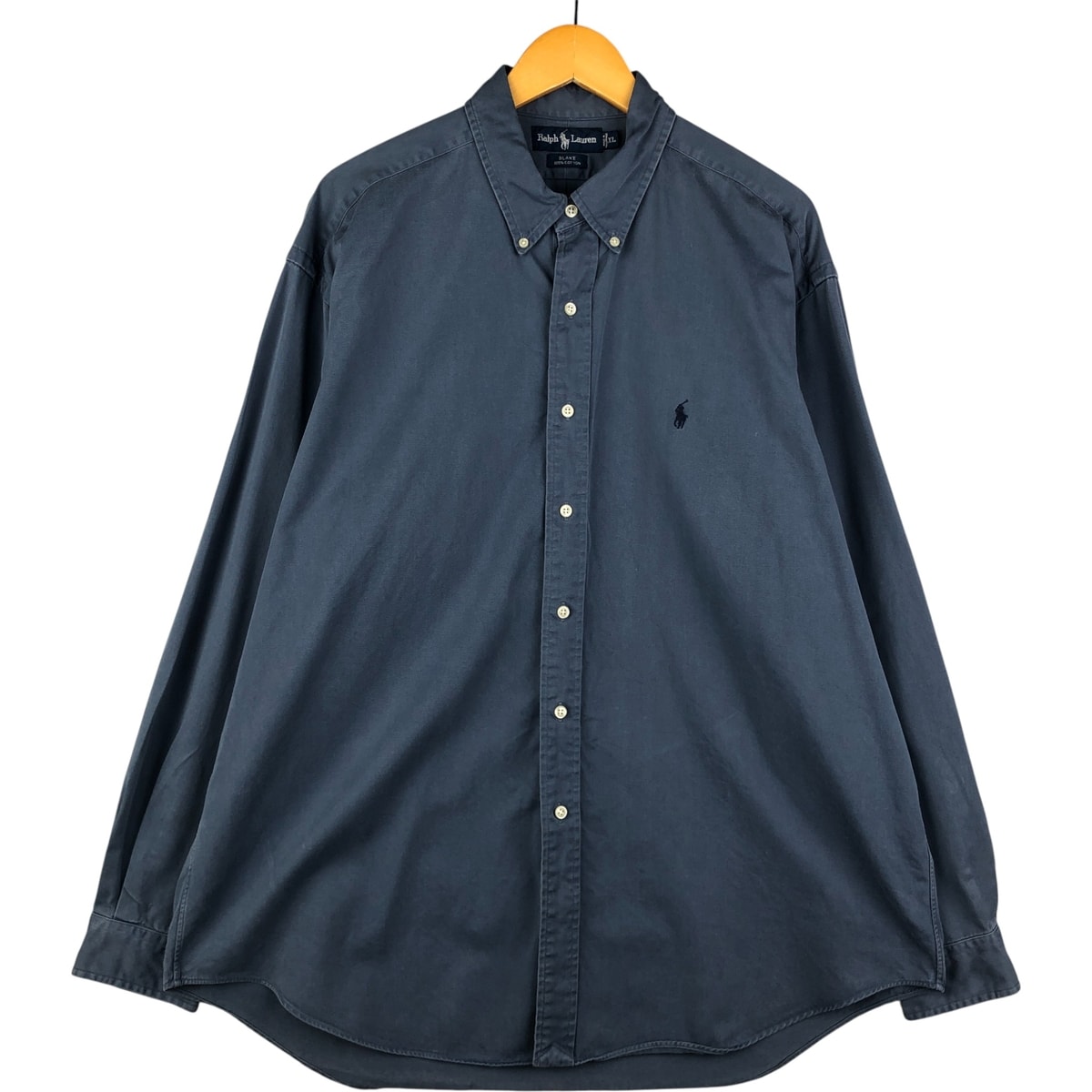 古着 ラルフローレン Ralph Lauren BLAKE 長袖 ボタンダウンシャツ メンズXL相当/eaa588657