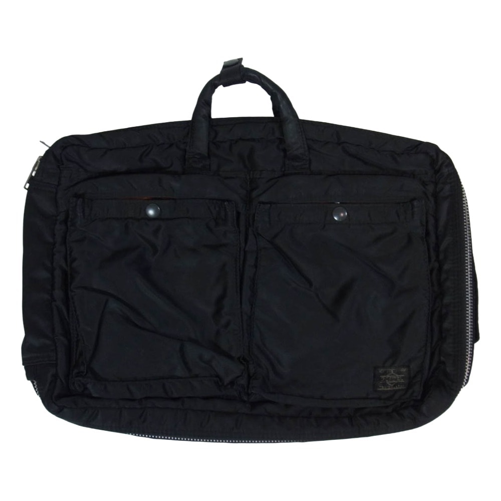 PORTER ポーター バッグ TANKER タンカー 3WAY ブリーフケース トート リュック バックパック ビジネスバッグ ブラック系【中古】