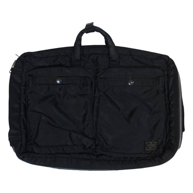 PORTER ポーター バッグ TANKER タンカー 3WAY ブリーフケース トート リュック バックパック ビジネスバッグ ブラック系【中古】