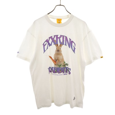 FR2 エフアールツー RABBITS 半袖 Tシャツ L ホワイト