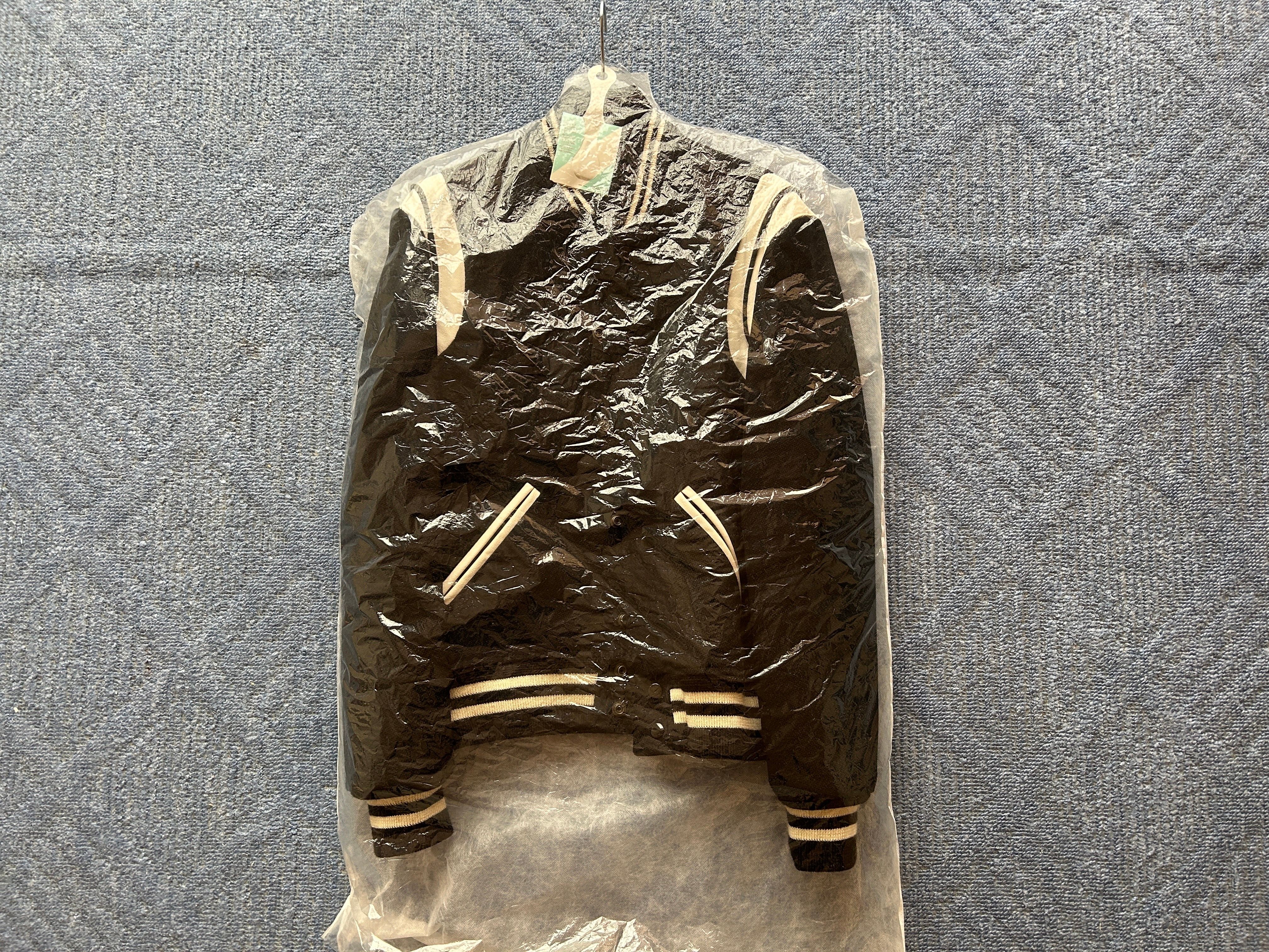 完品 SAINT LAURENT テディ ジャケット 46 黒