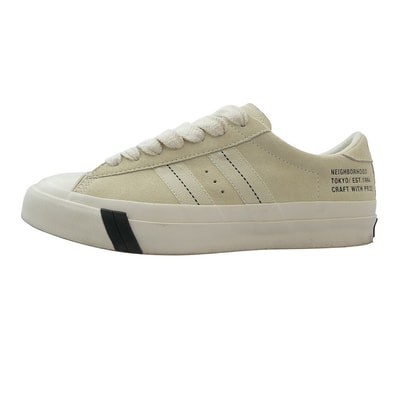 NEIGHBORHOOD ネイバーフッド スニーカー 25260PKN-FWM01 ROYAL PLUS SUEDE LO ローカット スニーカー オフホワイト ベージュ系 25.5cm【中古】