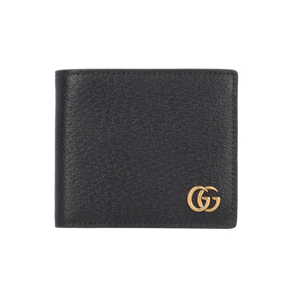 グッチ コインウォレット GGマーモント 二つ折り財布 レザー 428725 メンズ GUCCI  中古