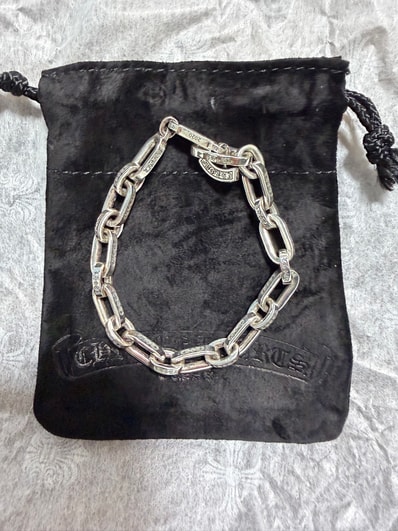 Chrome Hearts Paper E Chain Bracelet "Silver"
