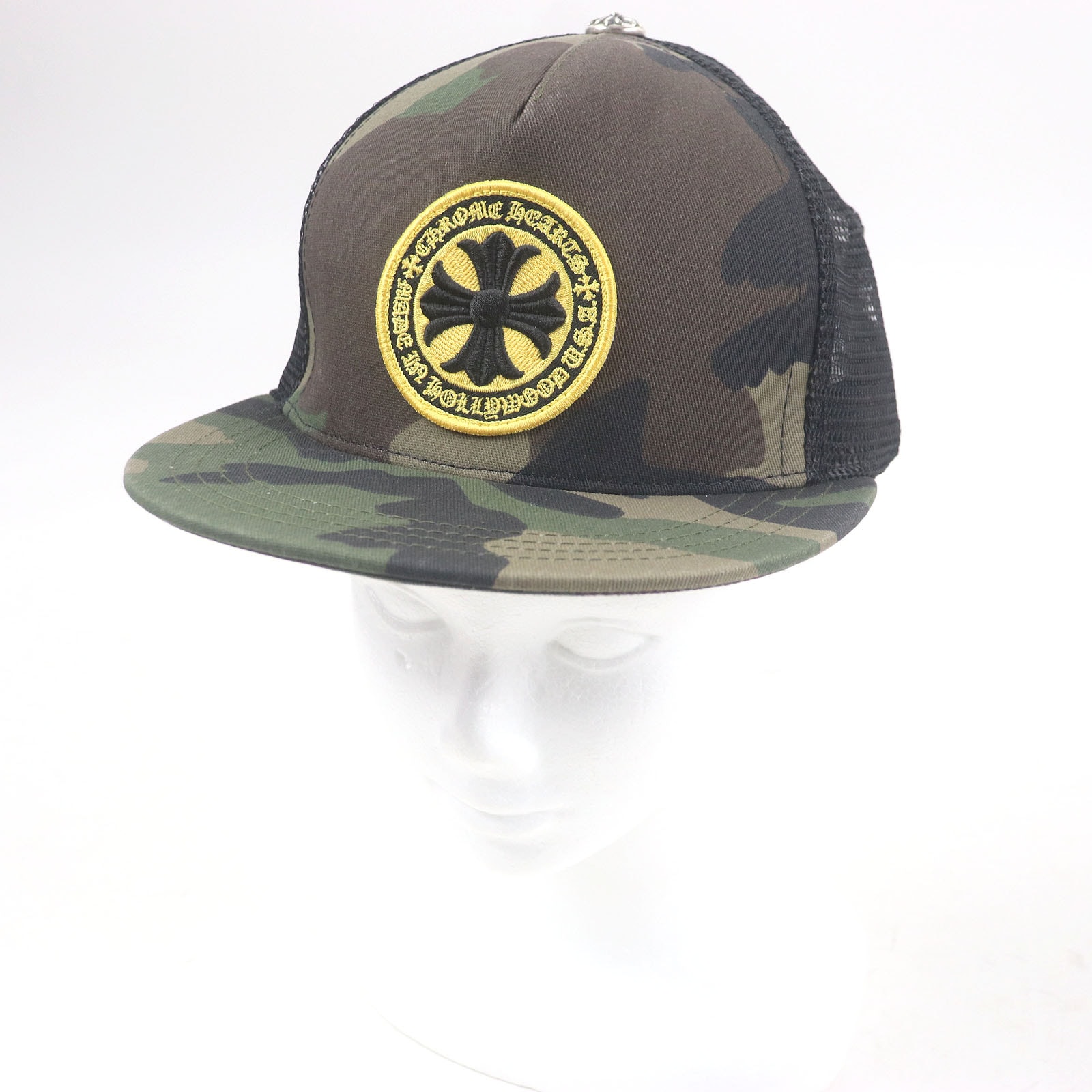 Chrome Hearts Trucker Cap Camo "Black/Khaki"